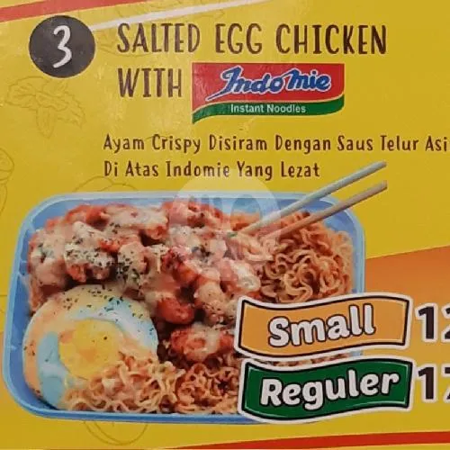 Paket 3 Small (ayam) Salted Egg + Indomie Goreng